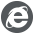 Browser logos: Internet Explorer